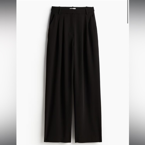 H&M Wide Leg Pants - Black - Picture 1 of 7